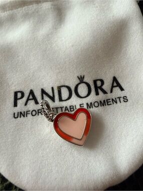 Pandora Asymmetric Heart of Love Charm